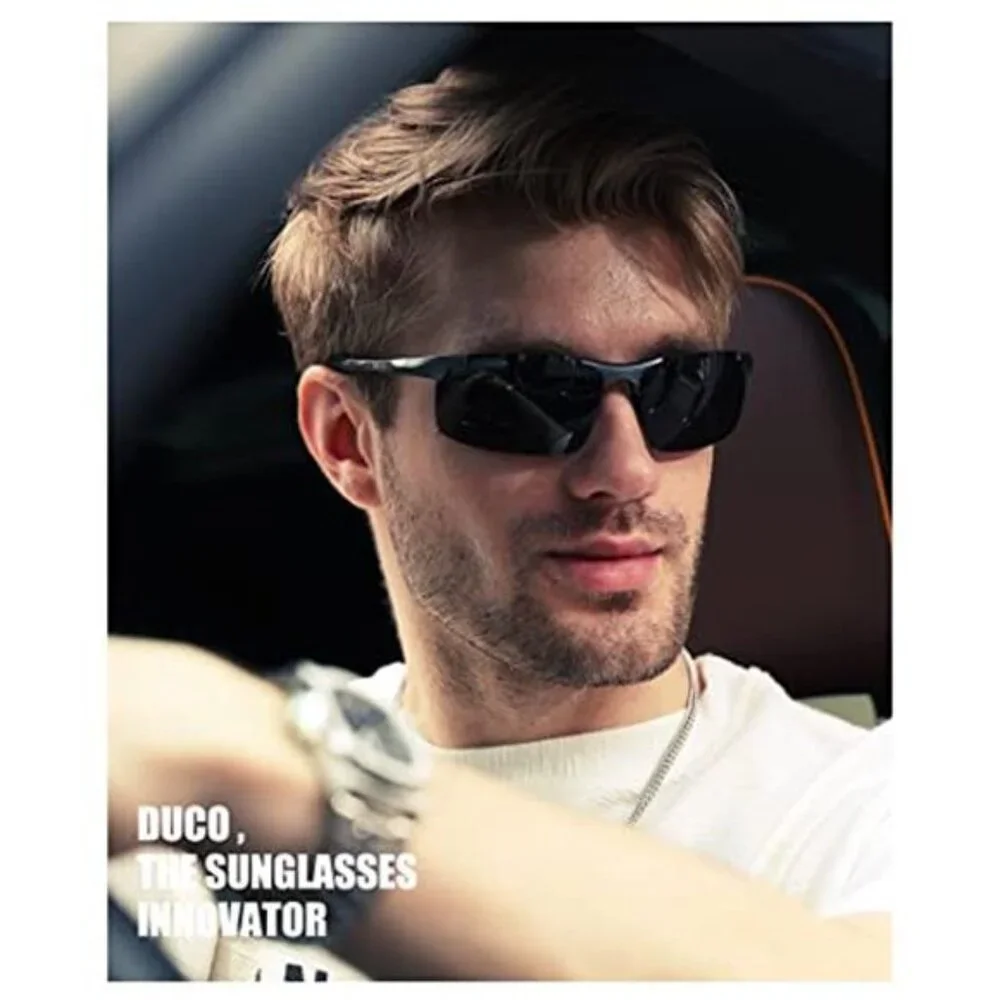 Mens Polarized Sports Sunglasses UV400 Driving Fishing Cycling 8177S
